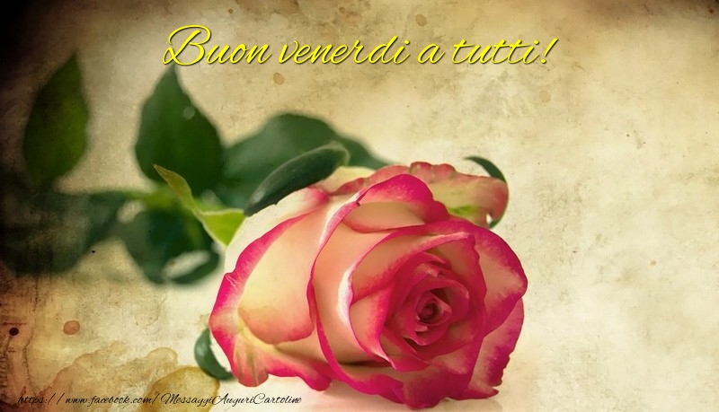 Buon venerdi a tutti!