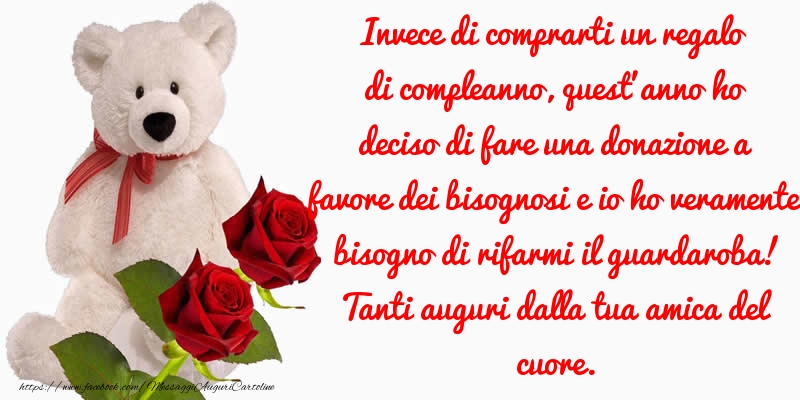 Messaggi di auguri - Invece di comprarti - messaggiauguricartoline.com