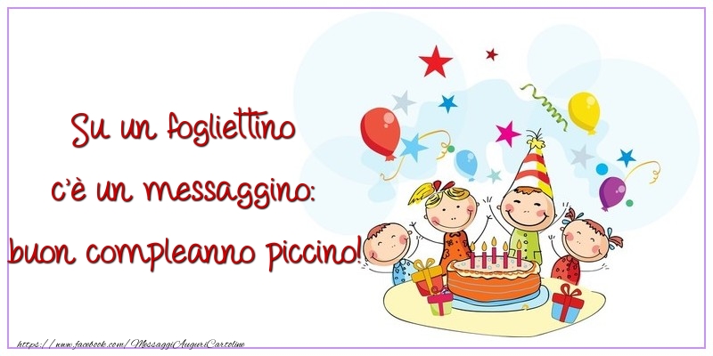 Messaggi per bambini - Su un fogliettino c’è un messaggino - messaggiauguricartoline.com