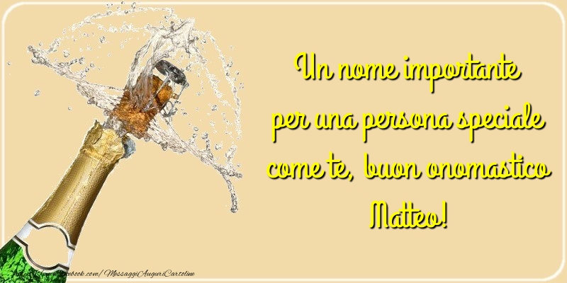Messaggi di San Matteo - Buon onomastico Matteo! - messaggiauguricartoline.com