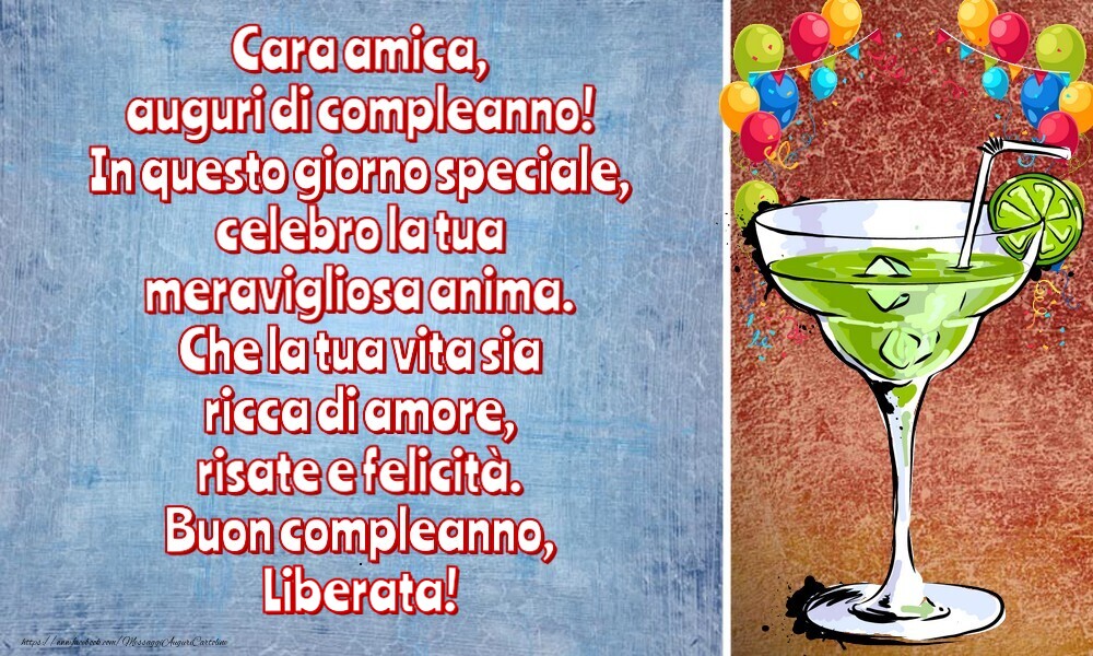 Cartoline di auguri - Cara amica, auguri di compleanno!