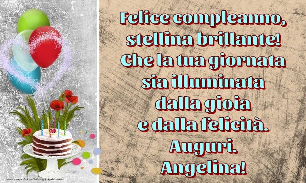Cartoline per bambini - Felice compleanno,  stellina brillante!