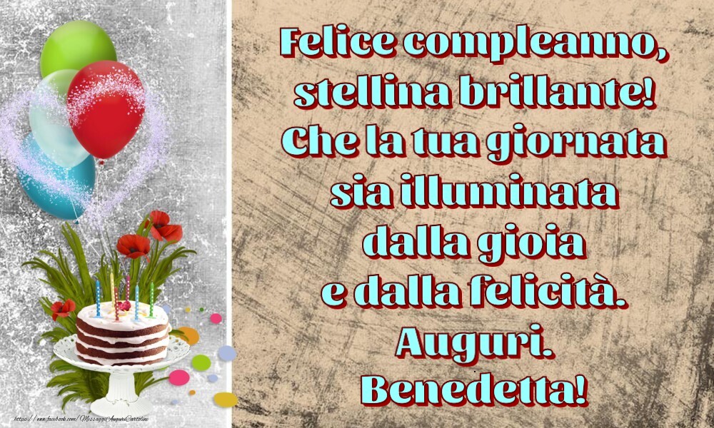 Cartoline per bambini - Felice compleanno,  stellina brillante!