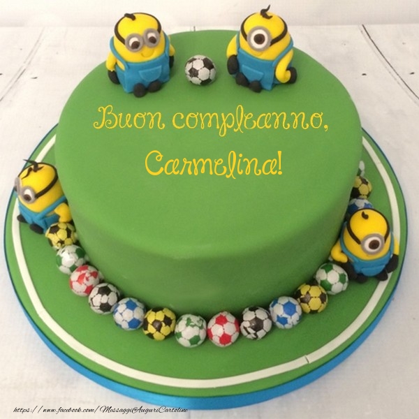 Cartoline per bambini - Buon compleanno, Carmelina!
