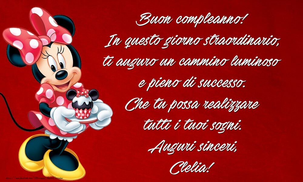 Cartoline per bambini - In questo giorno straordinario, ti auguro un cammino luminoso e pieno di successo.