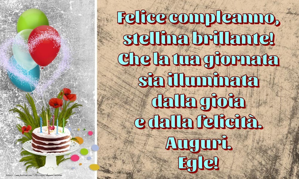 Cartoline per bambini - Felice compleanno,  stellina brillante!