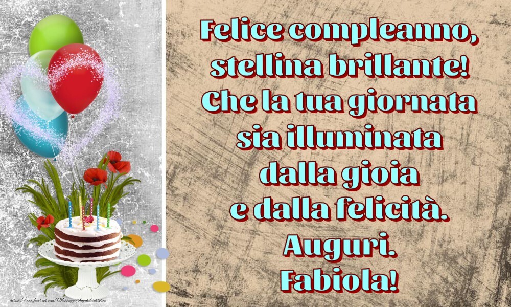 Cartoline per bambini - Felice compleanno,  stellina brillante!