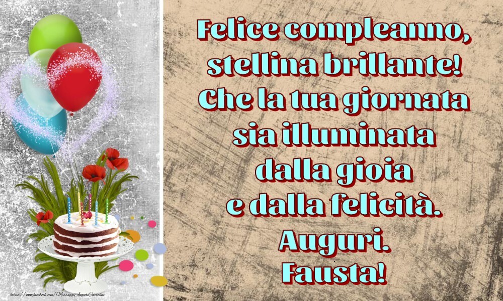 Cartoline per bambini - Felice compleanno,  stellina brillante!