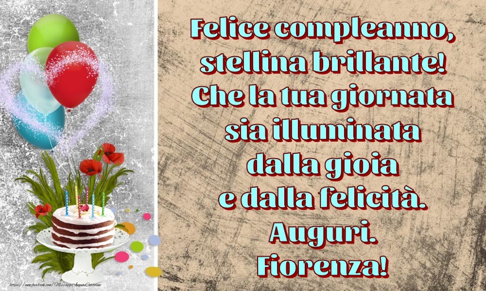 Cartoline per bambini - Felice compleanno,  stellina brillante!