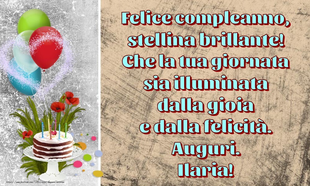 Cartoline per bambini - Felice compleanno,  stellina brillante!