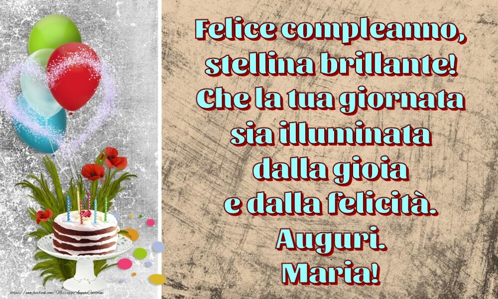 Cartoline per bambini - Felice compleanno,  stellina brillante!