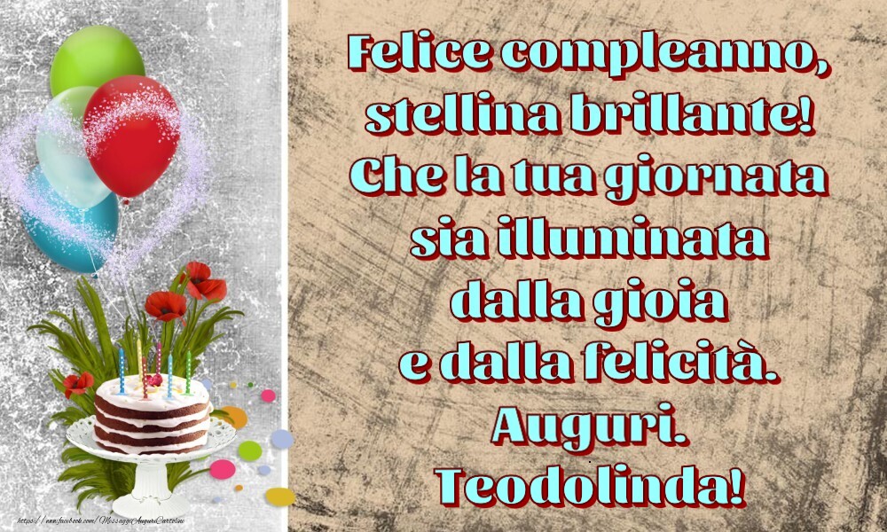 Cartoline per bambini - Felice compleanno,  stellina brillante!