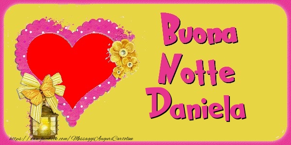 Cartoline di buonanotte - Buona Notte Daniela