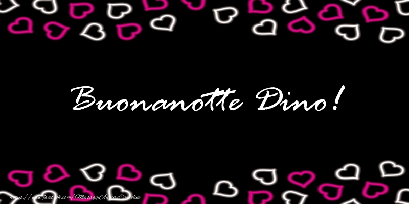 Cartoline di buonanotte - Buonanotte Dino!