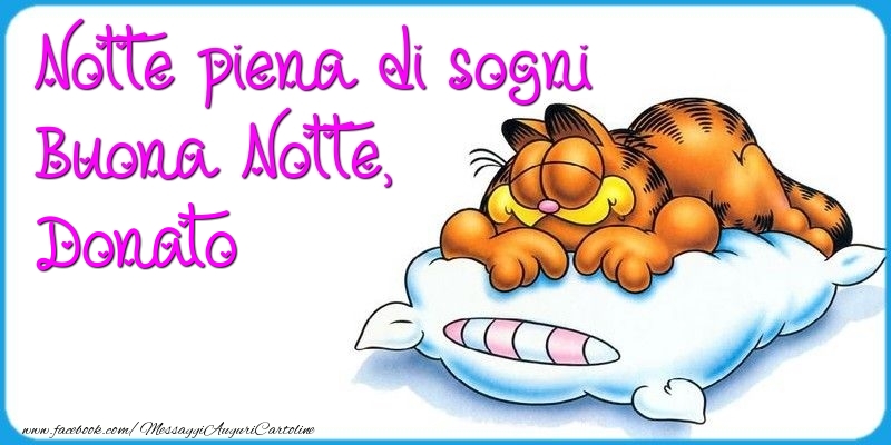 Cartoline di buonanotte - Notte piena di sogni Buona Notte, Donato