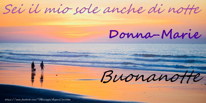 Cartoline di buonanotte - Buonanotte Donna-Marie