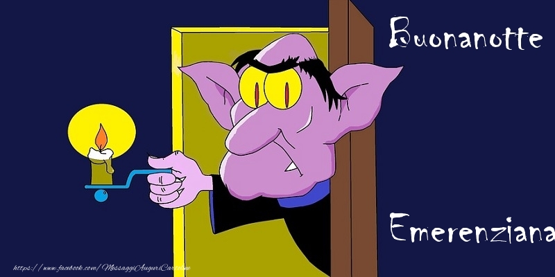 Cartoline di buonanotte - Buonanotte Emerenziana