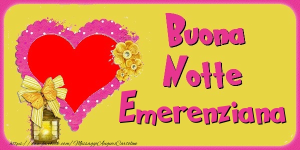Cartoline di buonanotte - Buona Notte Emerenziana