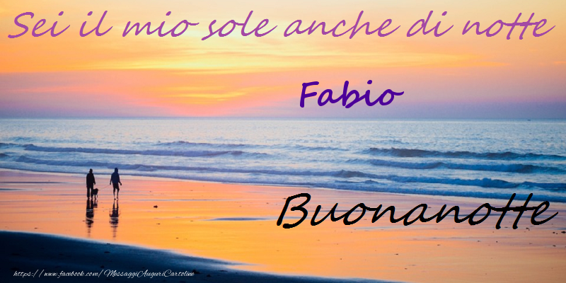 Cartoline di buonanotte - Cielo | Buonanotte Fabio