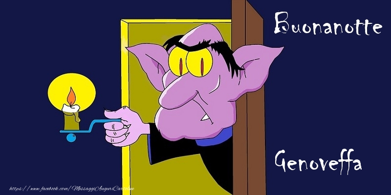 Cartoline di buonanotte - Candele | Buonanotte Genoveffa