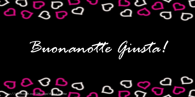 Cartoline di buonanotte - Buonanotte Giusta!