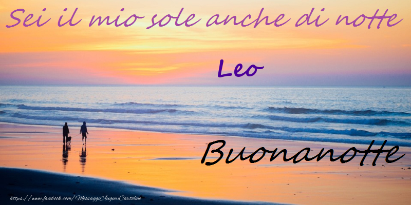 Cartoline di buonanotte - Cielo | Buonanotte Leo