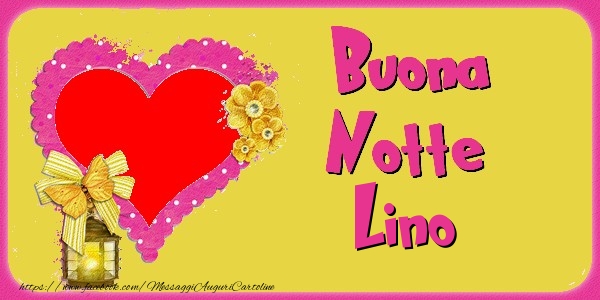 Cartoline di buonanotte - Cuore & Fiori & 1 Foto & Cornice Foto | Buona Notte Lino