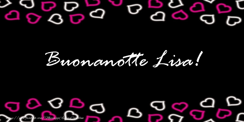 Cartoline di buonanotte - Cuore | Buonanotte Lisa!