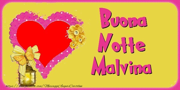 Cartoline di buonanotte - Buona Notte Malvina