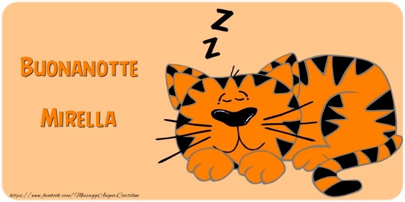 Cartoline di buonanotte - Buonanotte Mirella