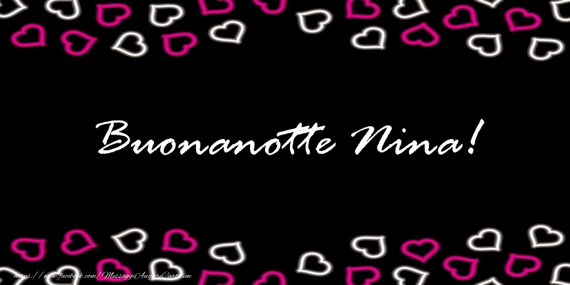 Cartoline di buonanotte - Buonanotte Nina!