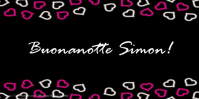 Cartoline di buonanotte - Buonanotte Simon!