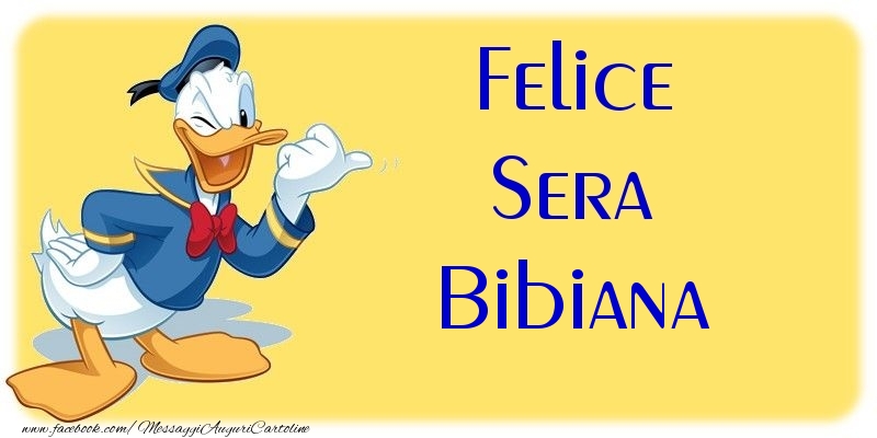 Cartoline di buonasera - Felice Sera Bibiana