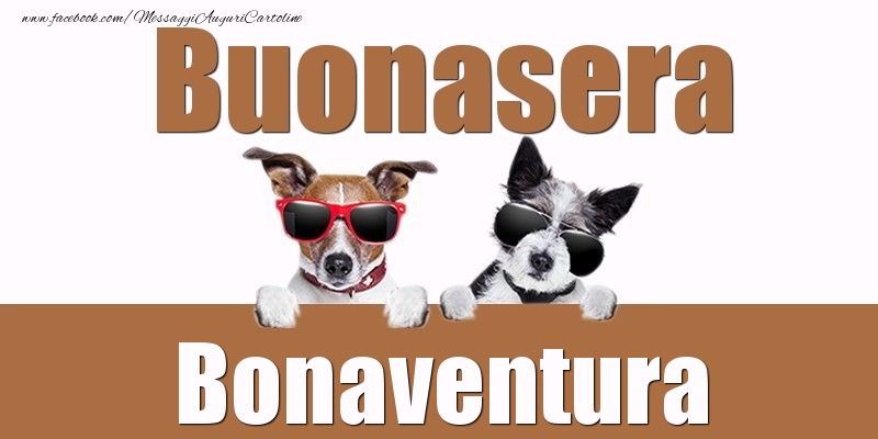 Cartoline di buonasera - Buonasera Bonaventura