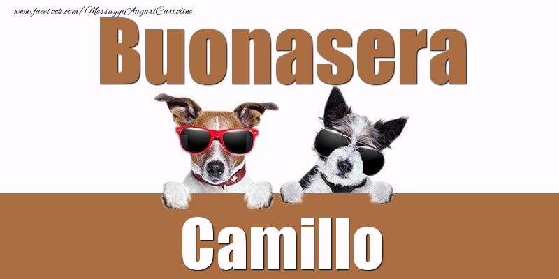 Cartoline di buonasera - Buonasera Camillo