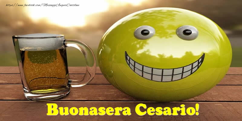 Cartoline di buonasera - Emoticons | Buonasera Cesario!