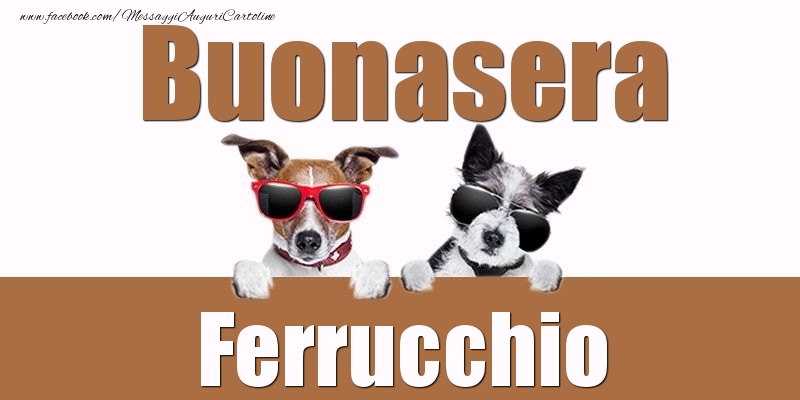 Cartoline di buonasera - Buonasera Ferrucchio