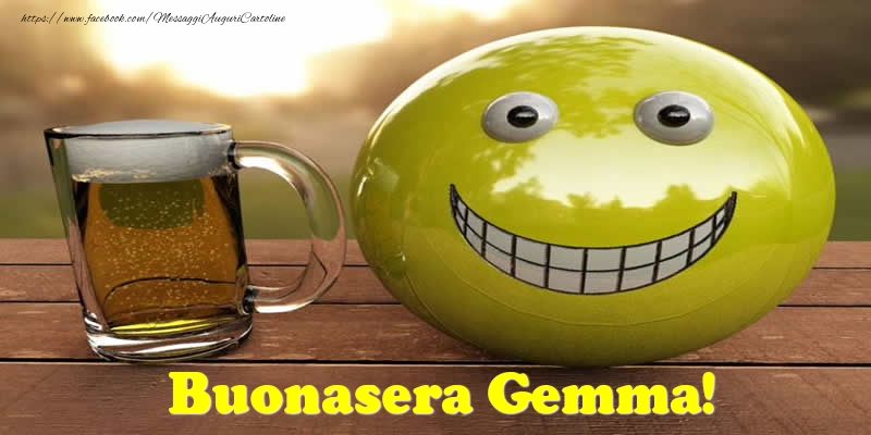 Cartoline di buonasera - Emoticons | Buonasera Gemma!