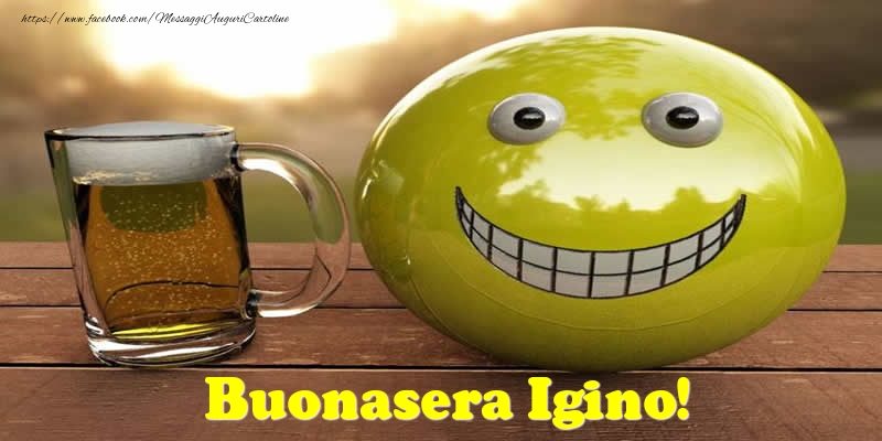 Cartoline di buonasera - Emoticons | Buonasera Igino!