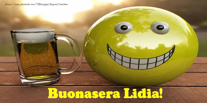 Cartoline di buonasera - Buonasera Lidia!