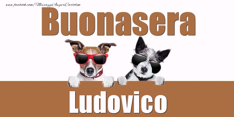 Cartoline di buonasera - Buonasera Ludovico