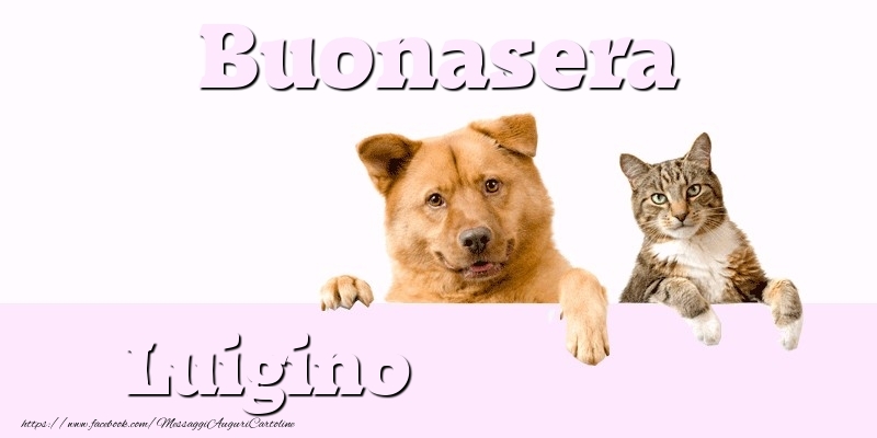 Cartoline di buonasera - Animali | Buonasera Luigino