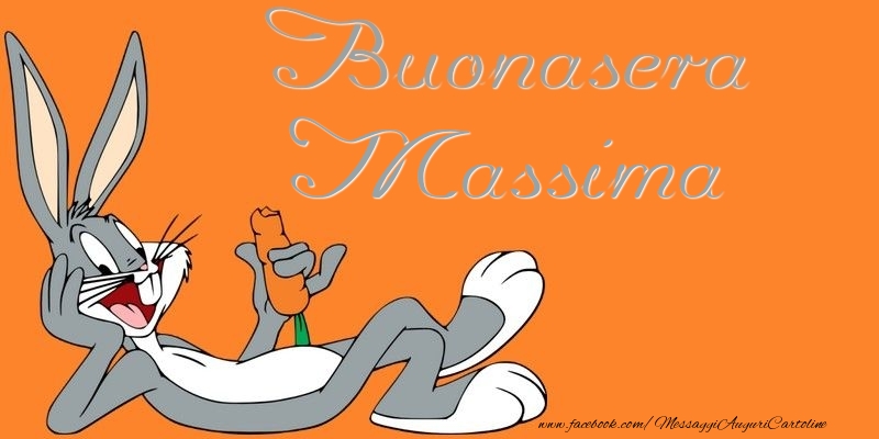 Cartoline di buonasera - Buonasera Massima