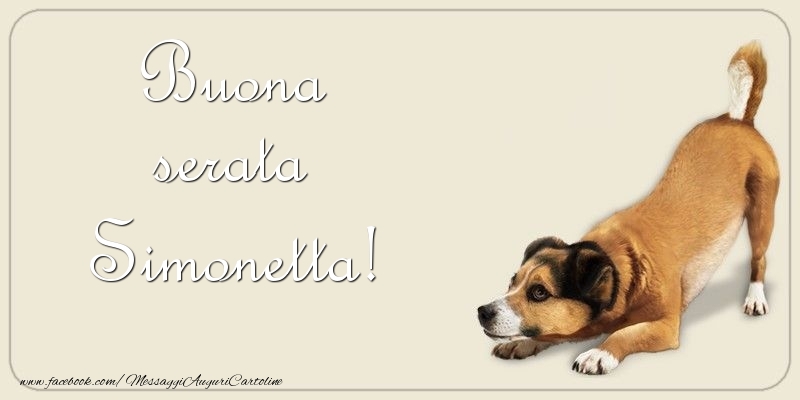 Cartoline di buonasera - Buona serata Simonetta
