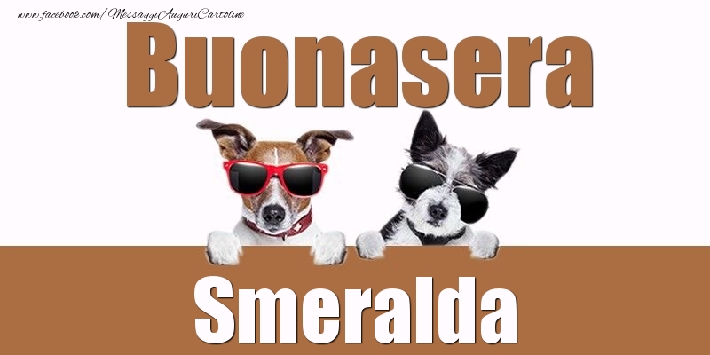 Cartoline di buonasera - Buonasera Smeralda