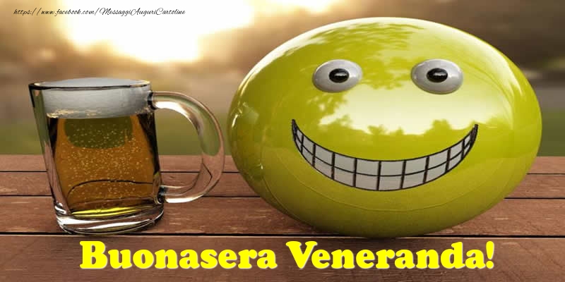 Cartoline di buonasera - Emoticons | Buonasera Veneranda!