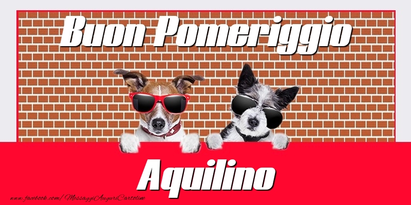 Cartoline di buon pomeriggio - Buon Pomeriggio Aquilino