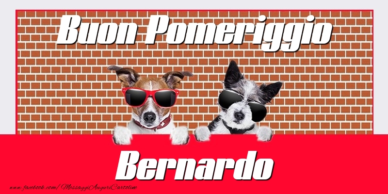 Cartoline di buon pomeriggio - Buon Pomeriggio Bernardo