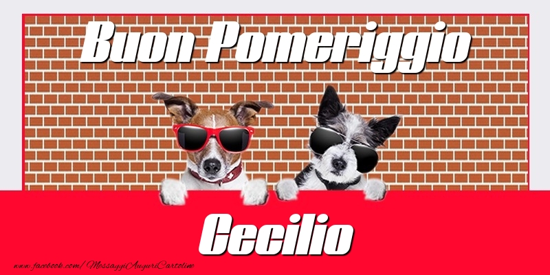 Cartoline di buon pomeriggio - Buon Pomeriggio Cecilio