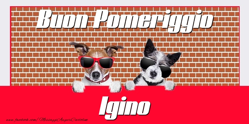 Cartoline di buon pomeriggio - Buon Pomeriggio Igino